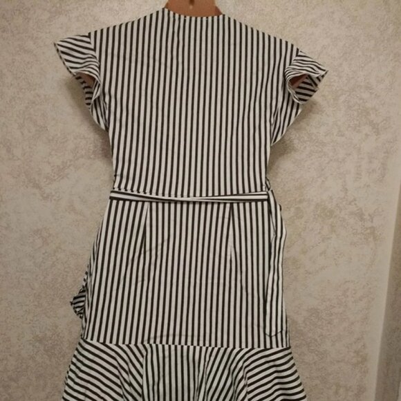 Express Black and White Striped Mini Dress - Picture 7 of 12